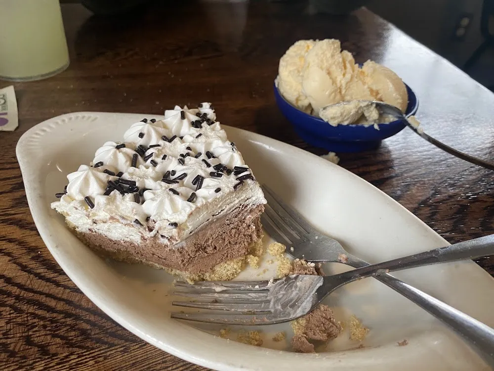 Chocolate Pie and Ice Cream